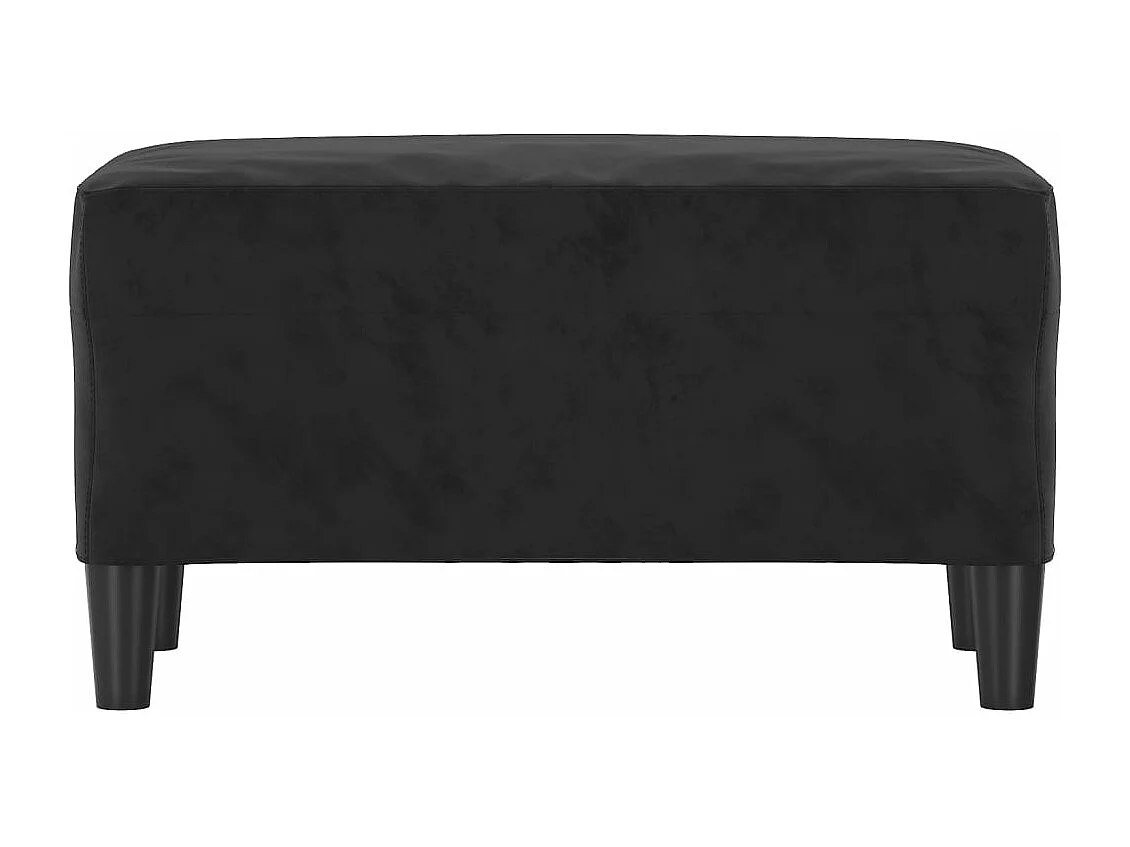 Banc Noir 70x35x41 cm Velours