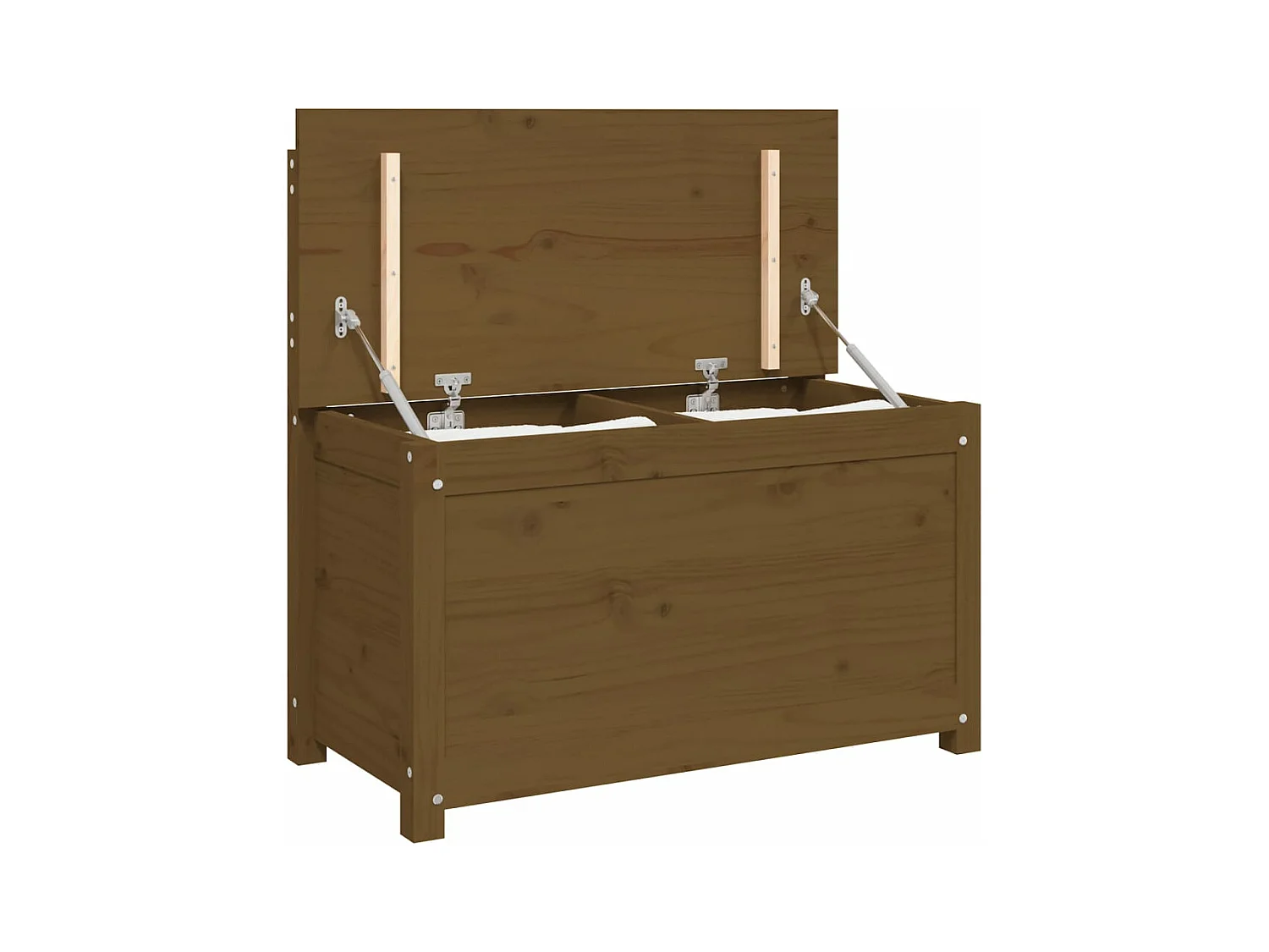 Banc Marron miel 80x41x77 cm Bois de pin massif