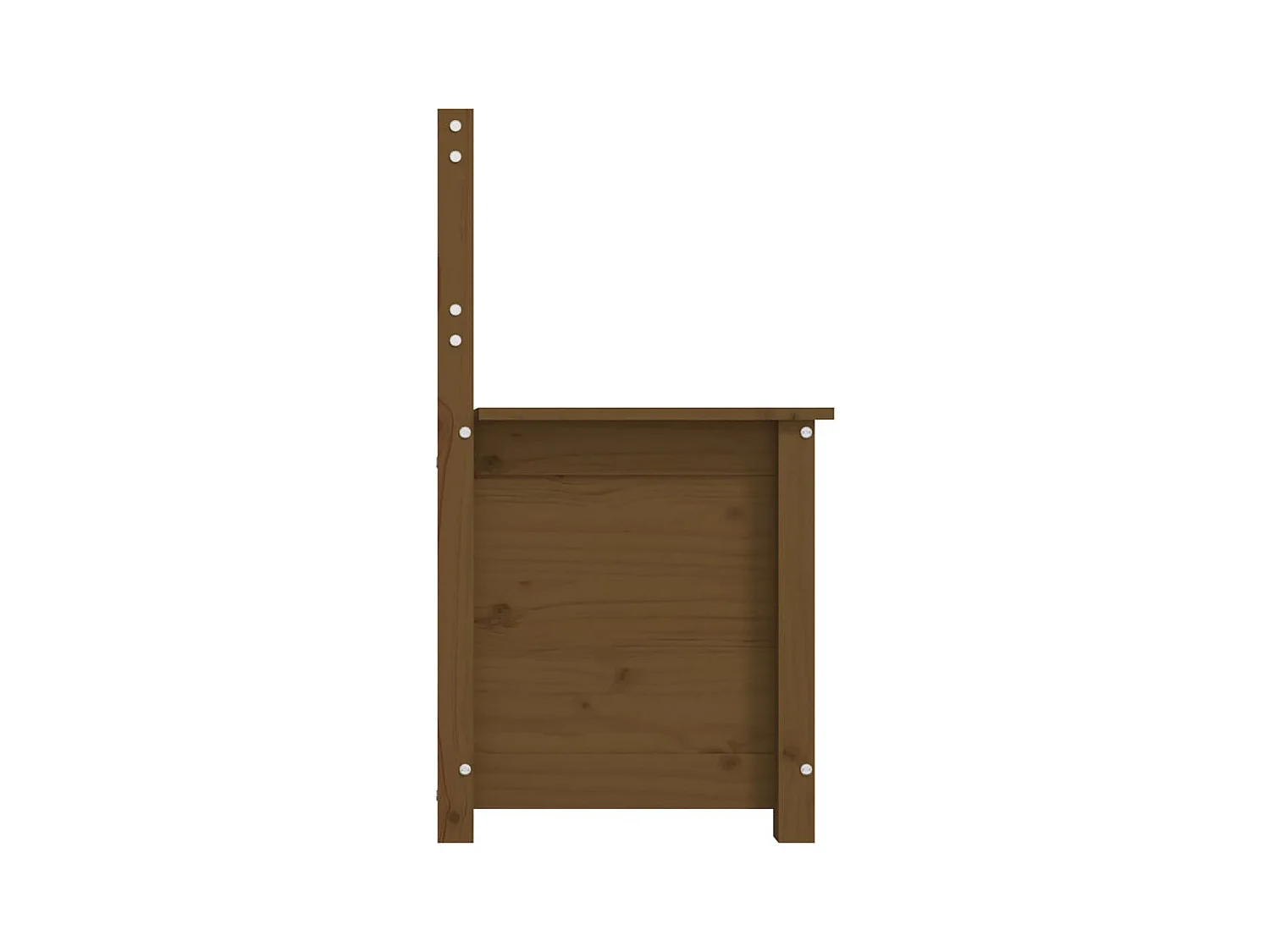 Banc Marron miel 80x41x77 cm Bois de pin massif