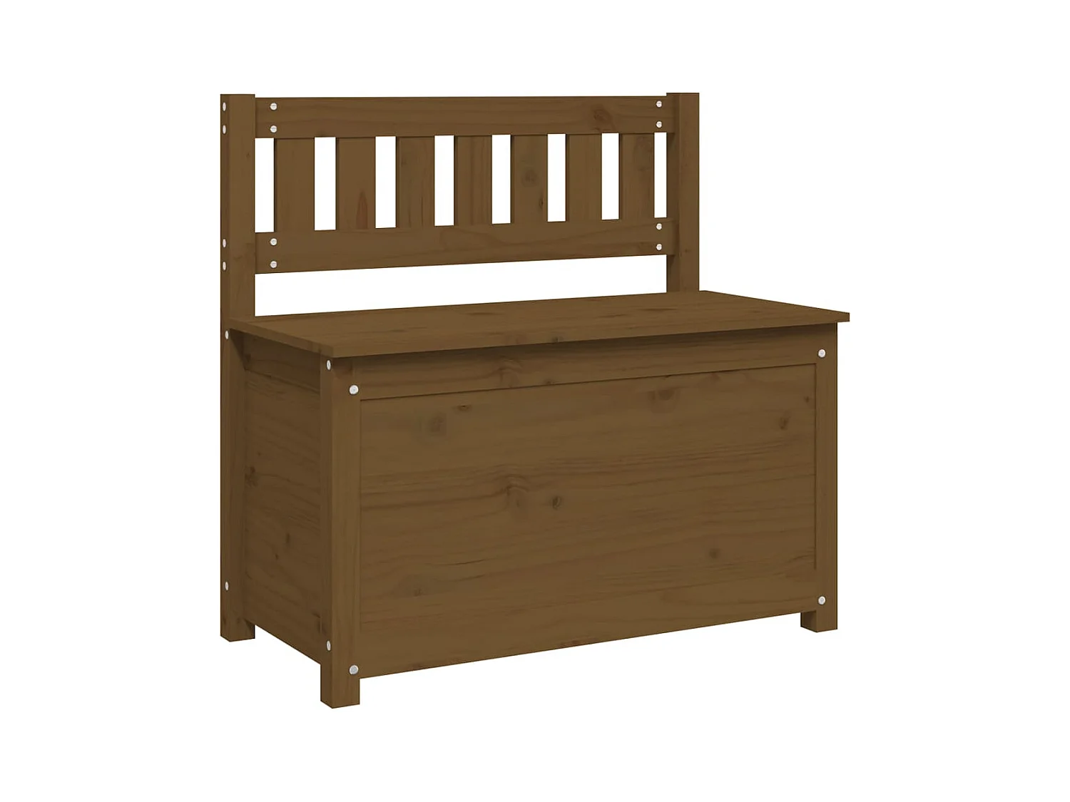 Banc Marron miel 80x41x77 cm Bois de pin massif