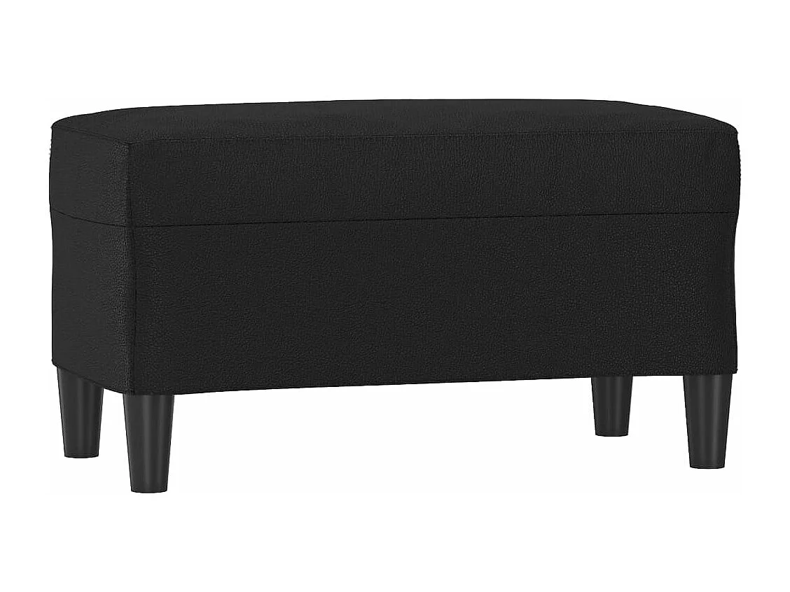 Banc Noir 70x35x41 cm Similicuir