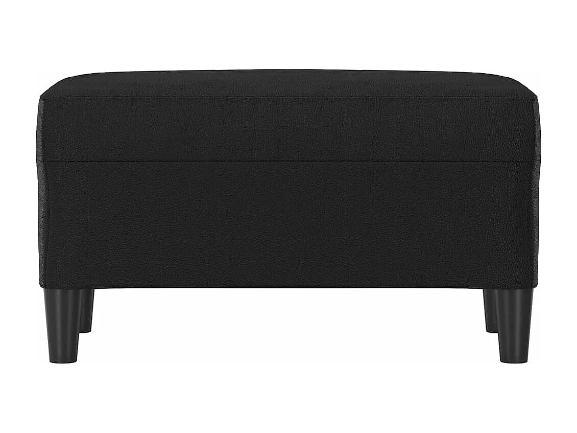 Banc Noir 70x35x41 cm Similicuir