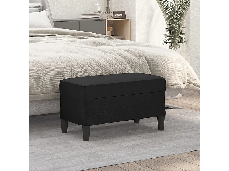 Banc Noir 70x35x41 cm Similicuir