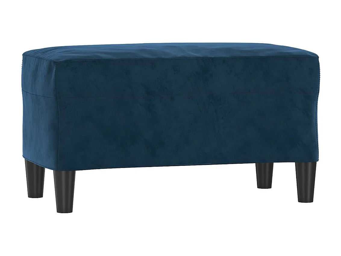 Banc Bleu 70x35x41 cm Velours