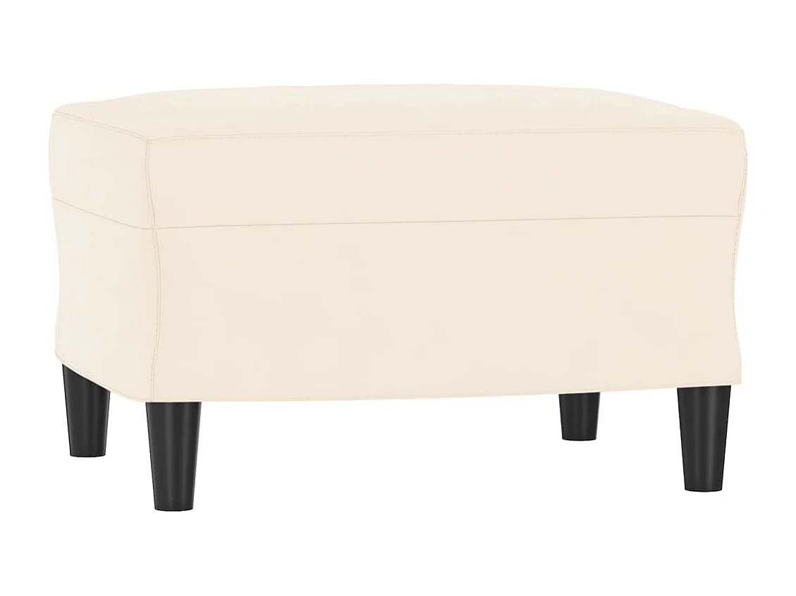 Banc Crème 70x35x41 cm Velours