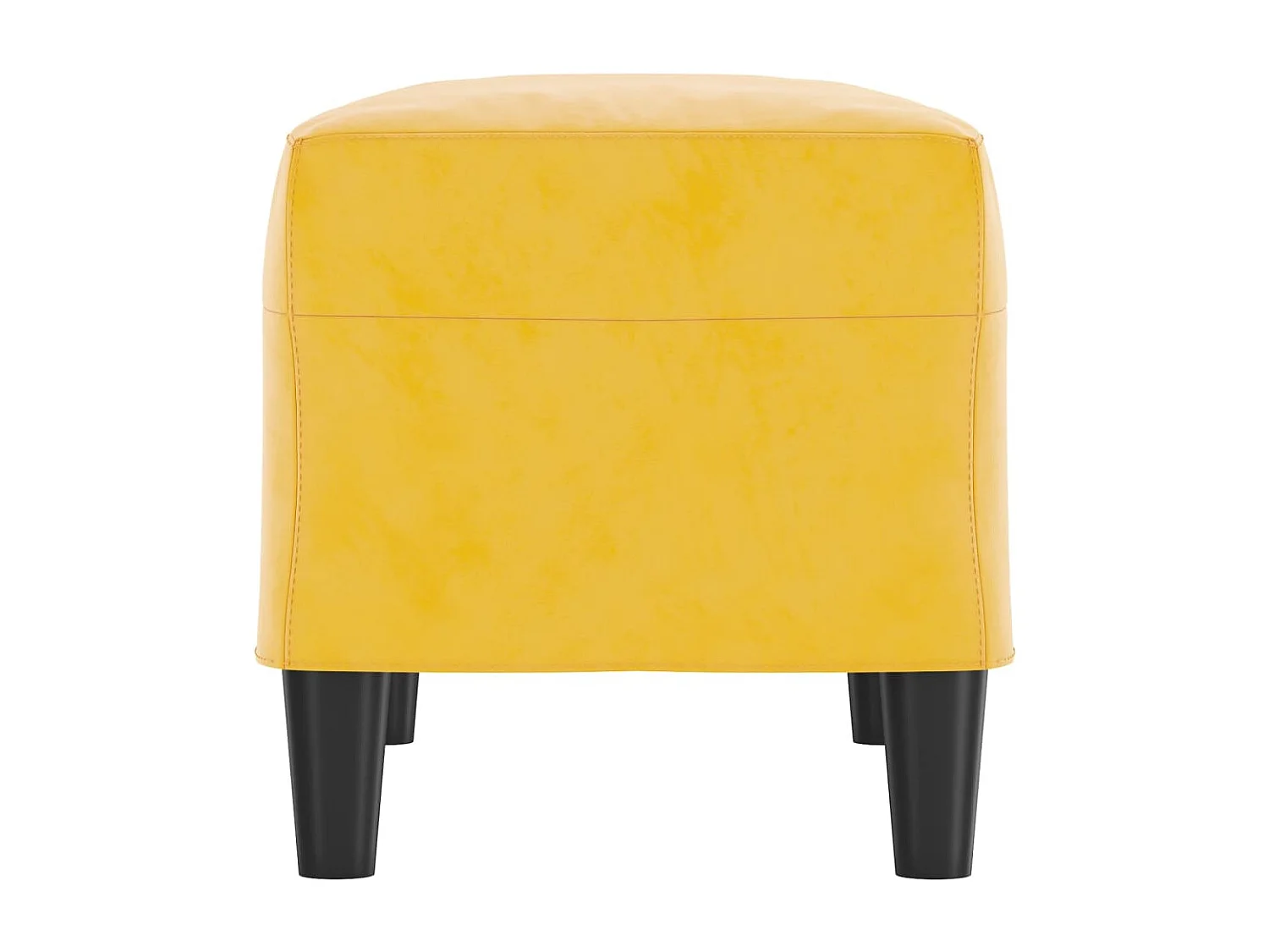 Panchina Gialla 70x35x41 cm Velluto