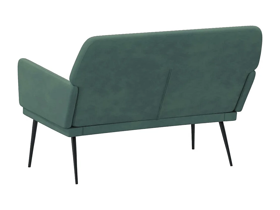 Panca Verde scuro 108x79x79 cm Velluto