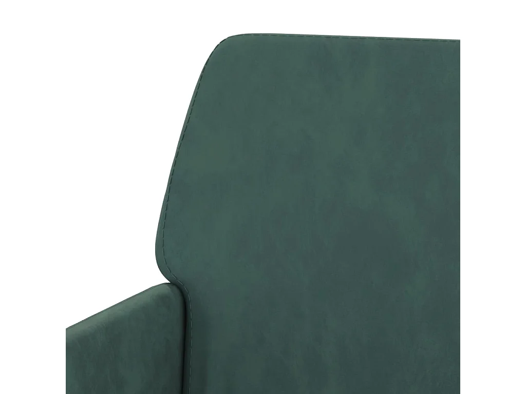 Panca Verde scuro 108x79x79 cm Velluto