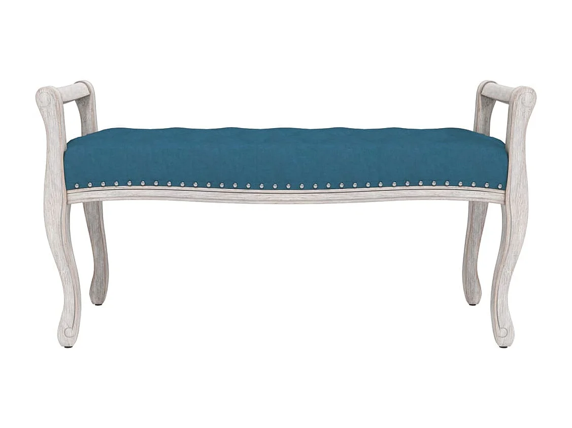 Panca Blu 110x45x60 cm Velluto