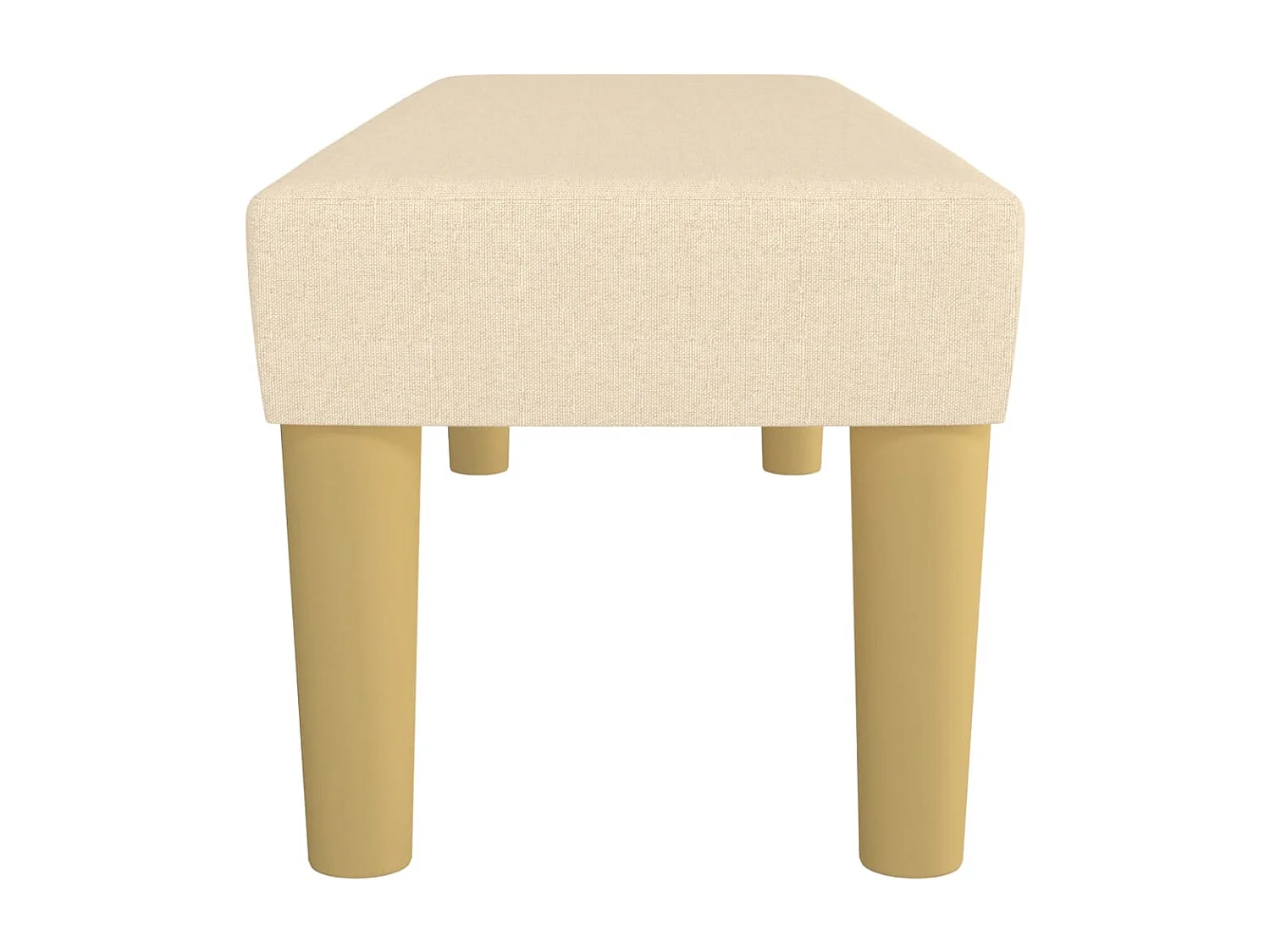 Banc Crème 100x30x30 cm Tissu