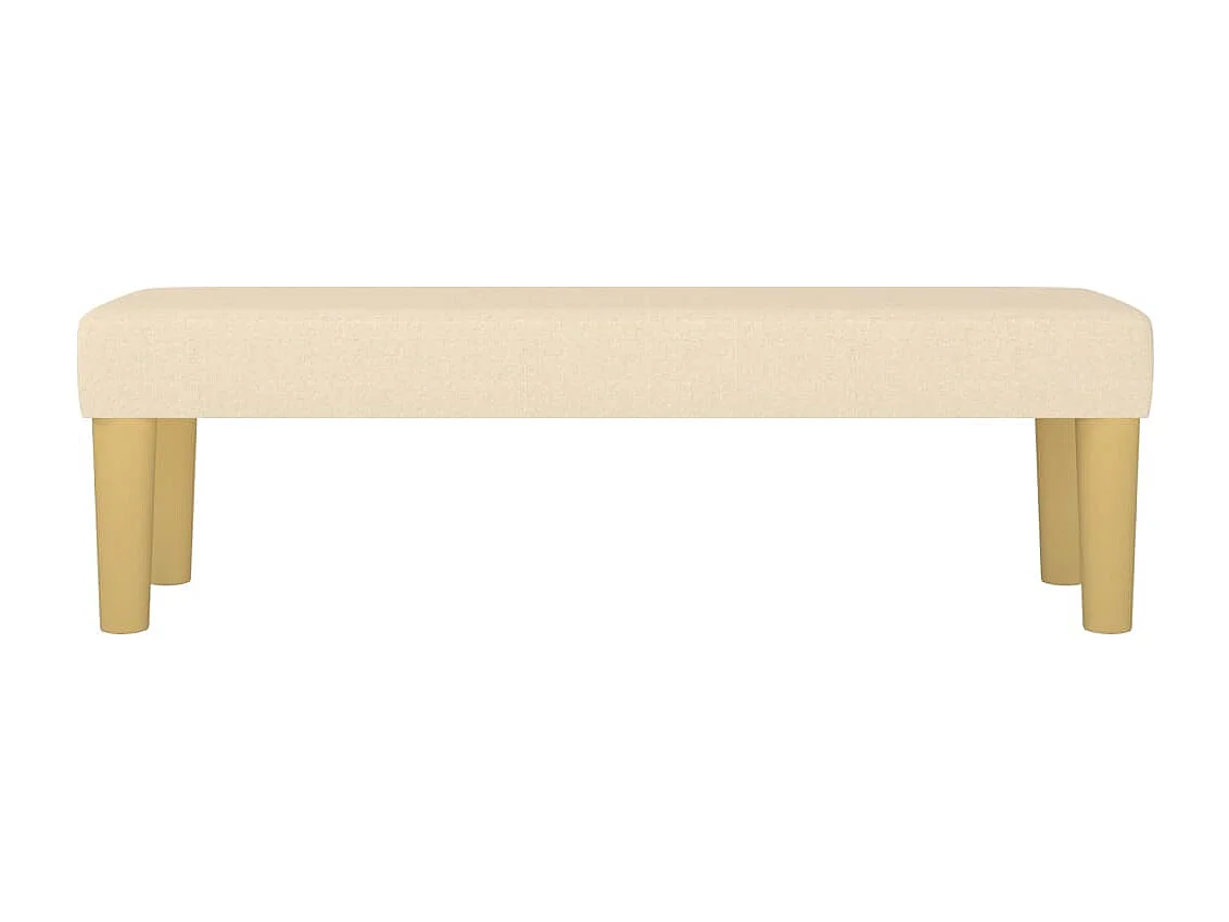 Banc Crème 100x30x30 cm Tissu