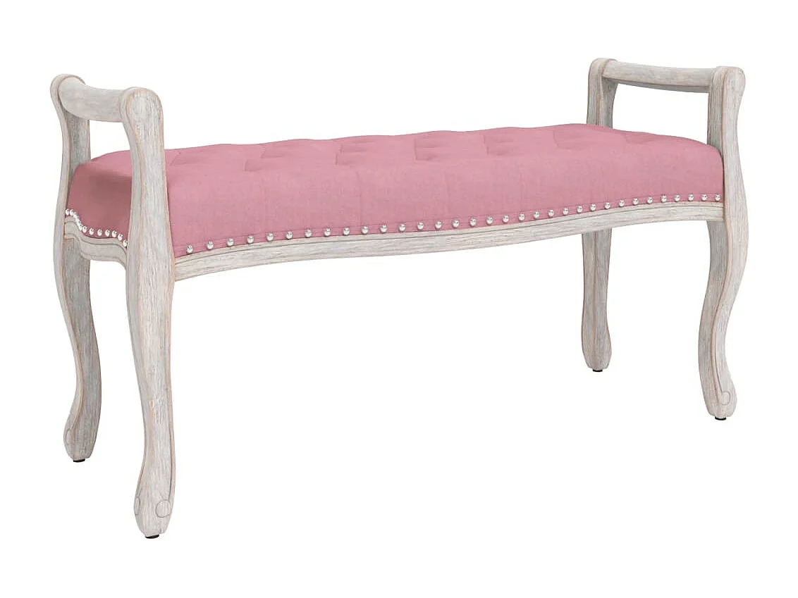 Rosa Bank 110x45x60 cm Samt