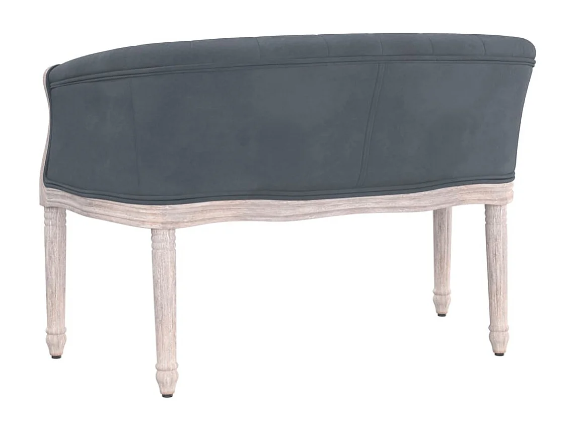 Banc Gris foncé 98x56x69 cm Velours