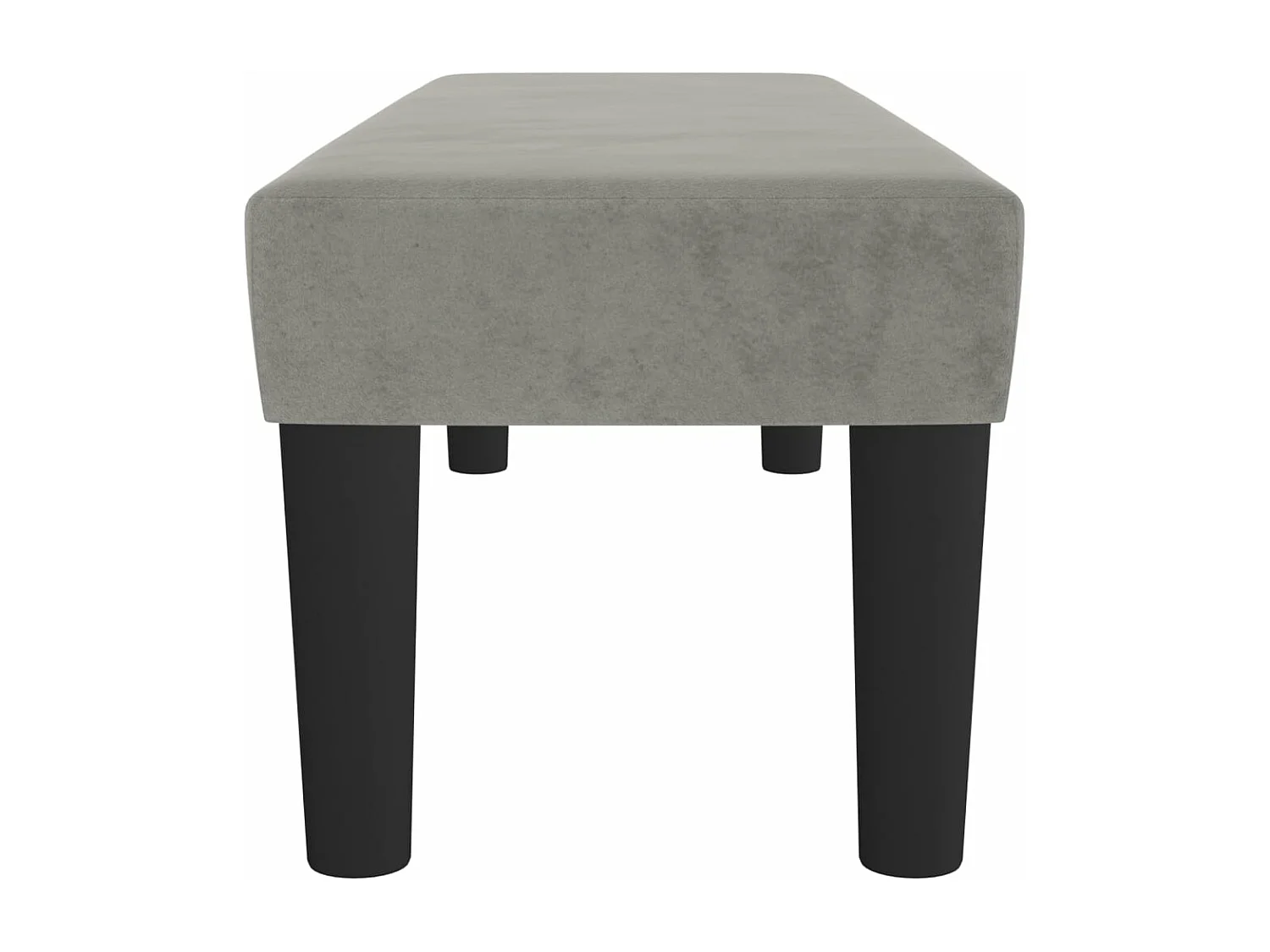 Banc Gris clair 100x30x30 cm Velours