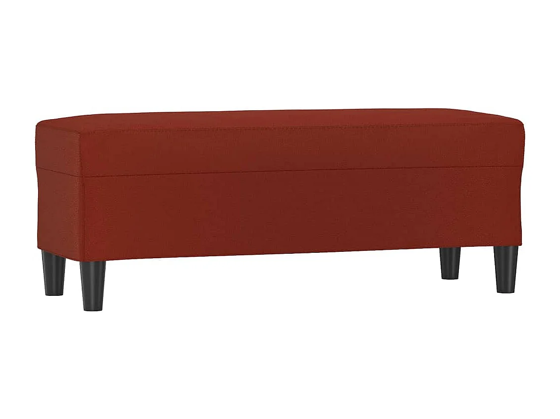 Panca Rosso Bordeaux 100x35x41 cm Ecopelle