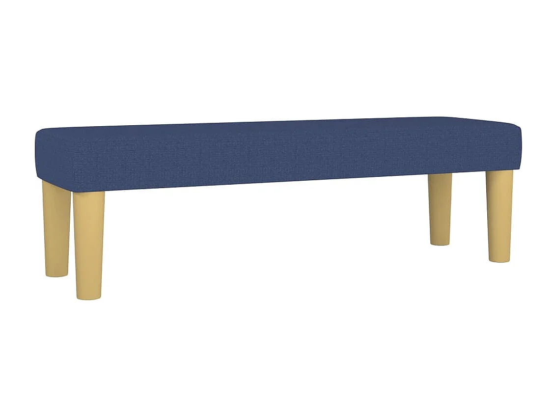 Banc Bleu 100x30x30 cm Tissu