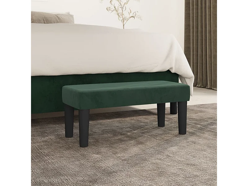 Banco Verde escuro 70x30x30 cm Veludo