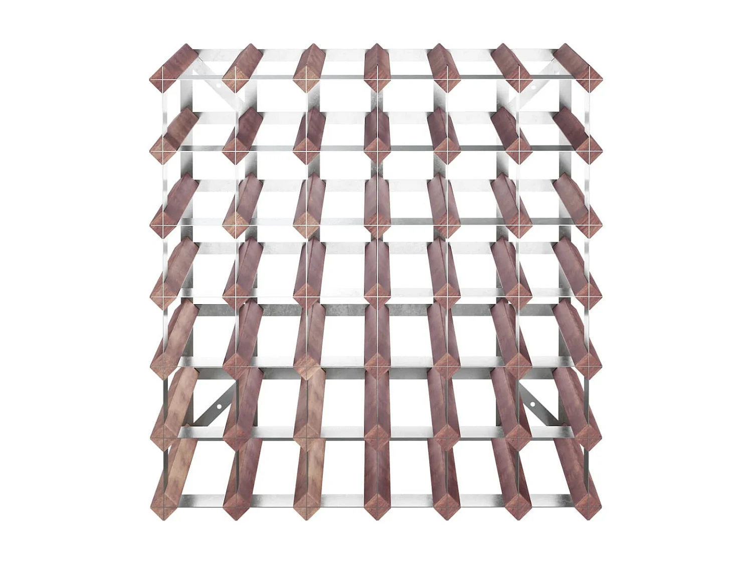 Casier à bouteilles pour 42 bouteilles Marron Bois pin solide