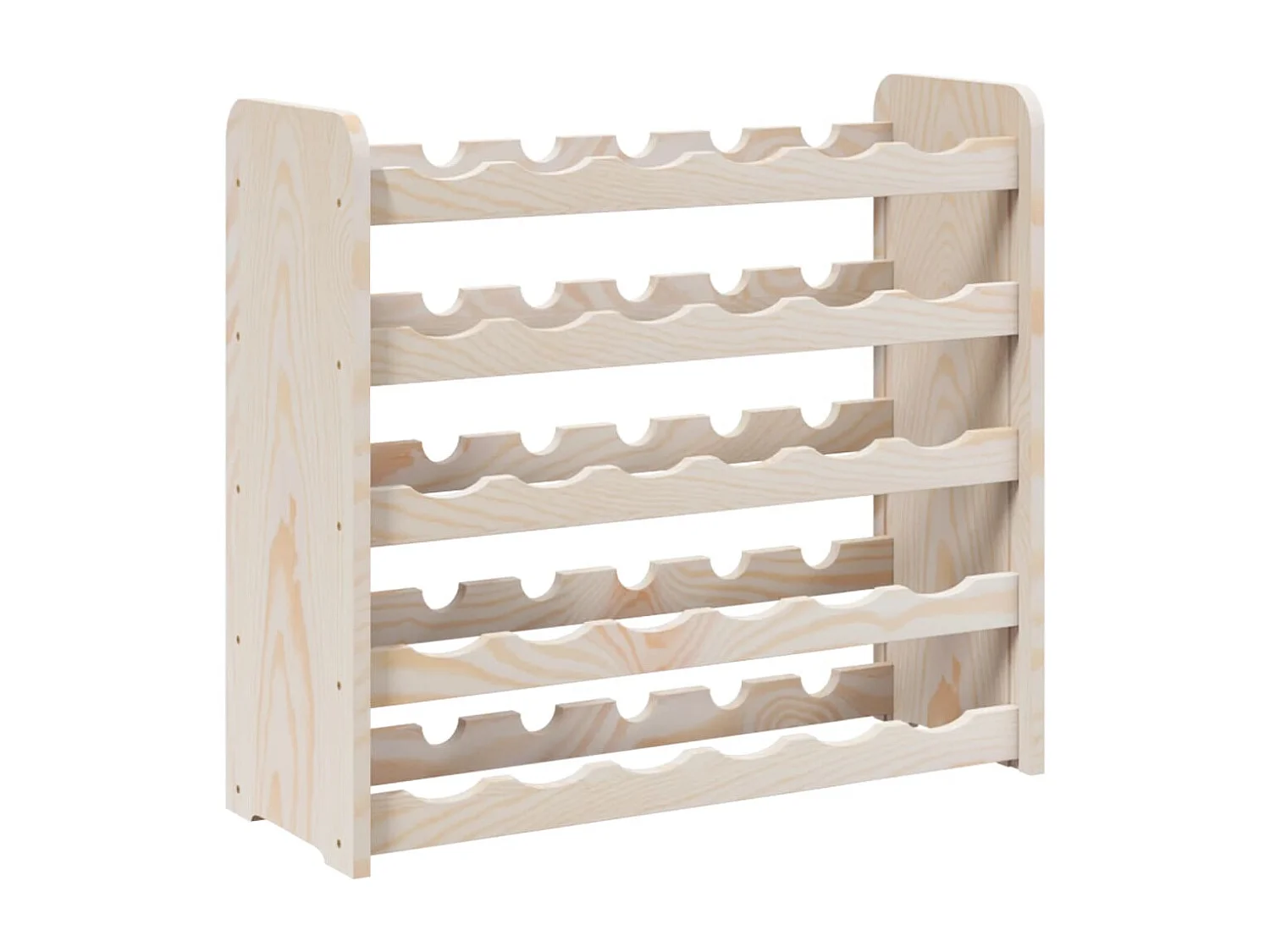 Weinregal 67,5x25x60 cm Massives Kiefernholz