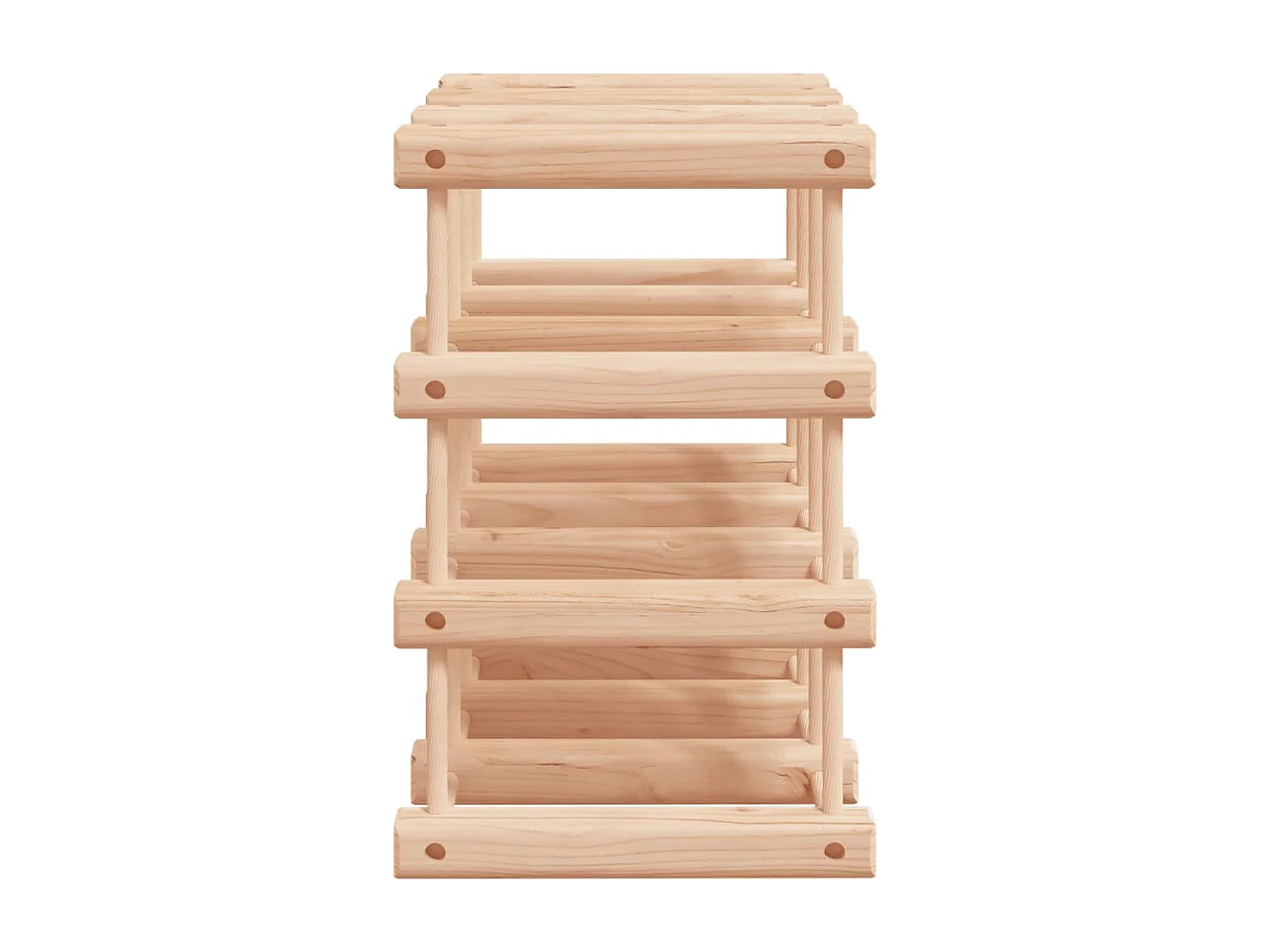 Portabottiglie per 12 bottiglie 36x23x36 cm in legno massello di pino