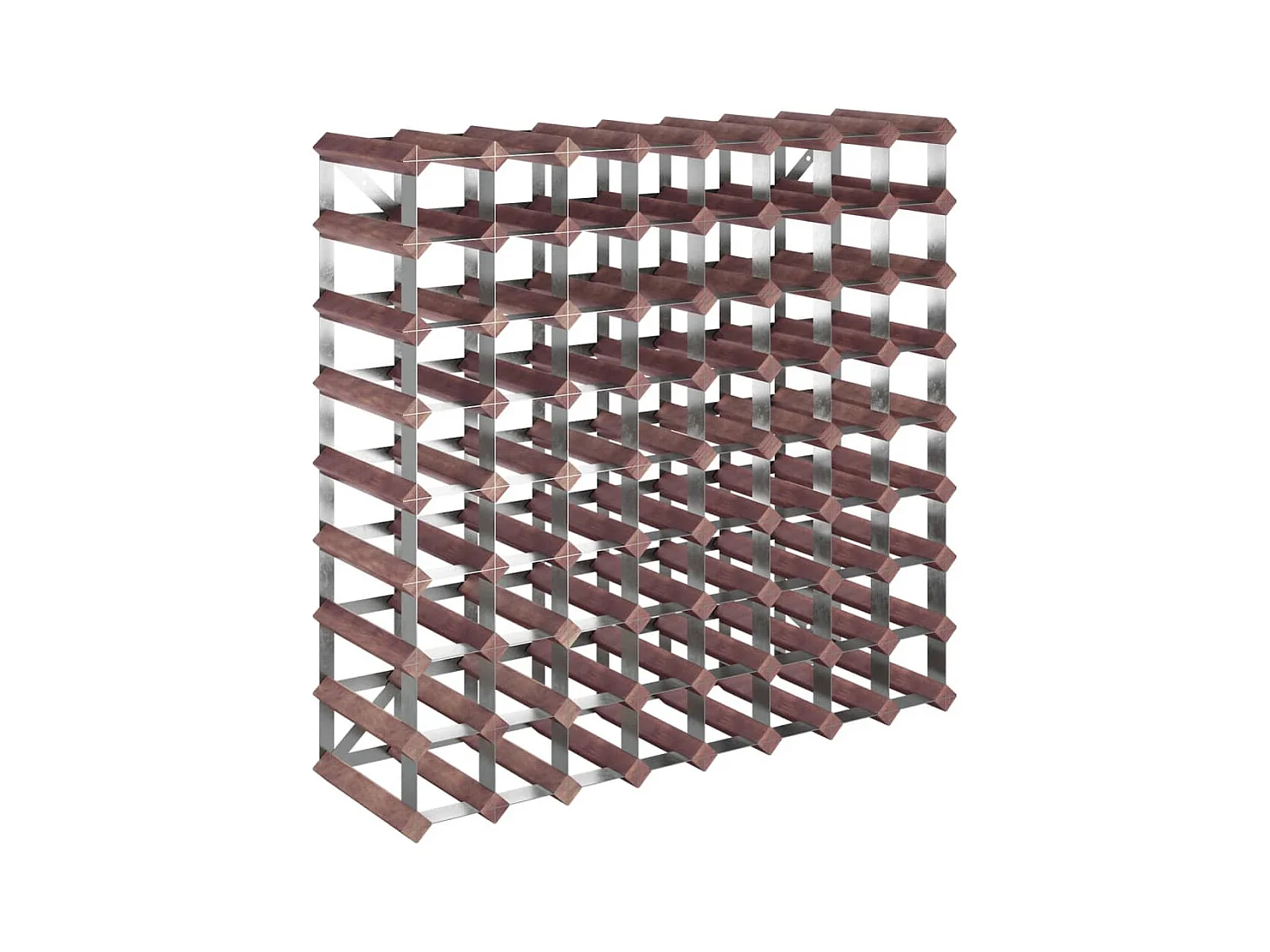 Casier à bouteilles pour 72 bouteilles Marron Bois pin solide