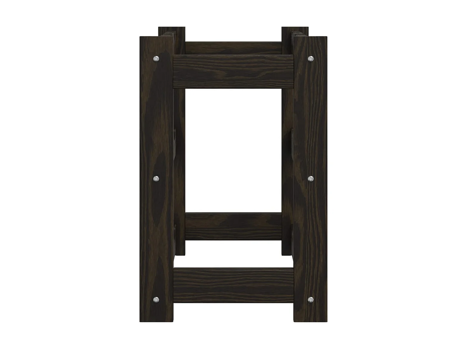 Portabottiglie per 12 bottiglie in legno di pino massiccio nero