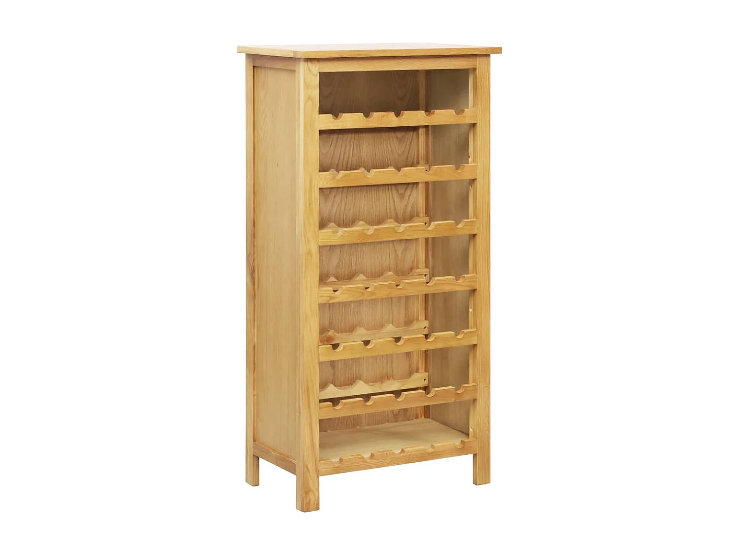 Range bouteille 56x32x110 cm Bois de chêne solide