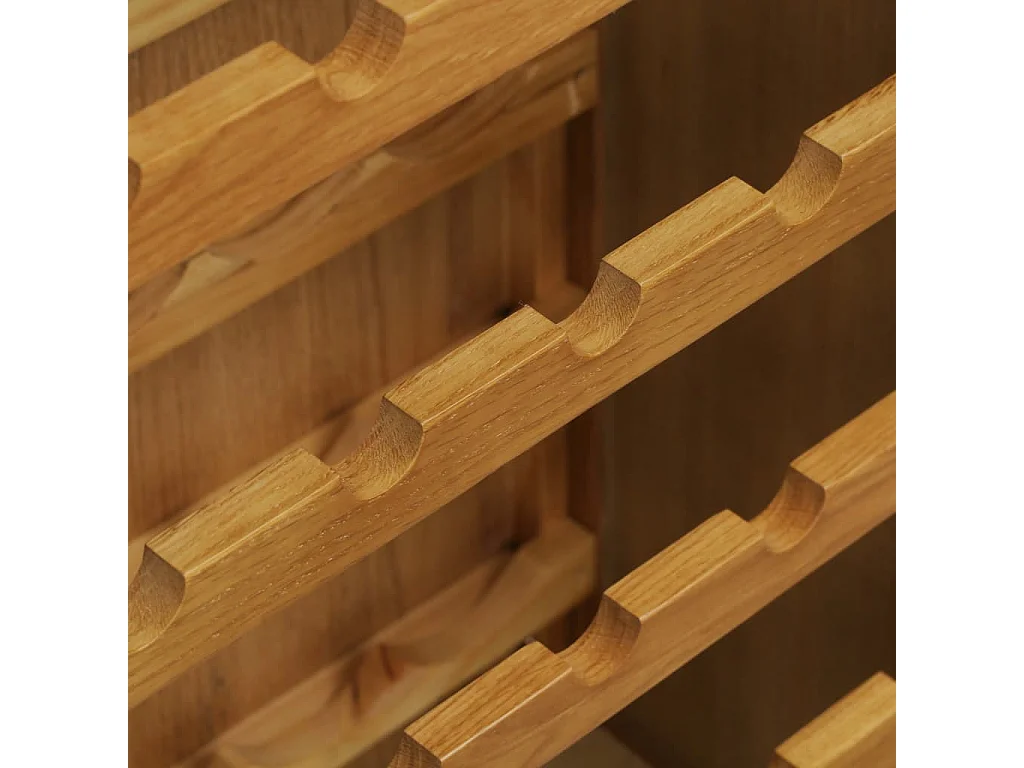 Range bouteille 56x32x110 cm Bois de chêne solide