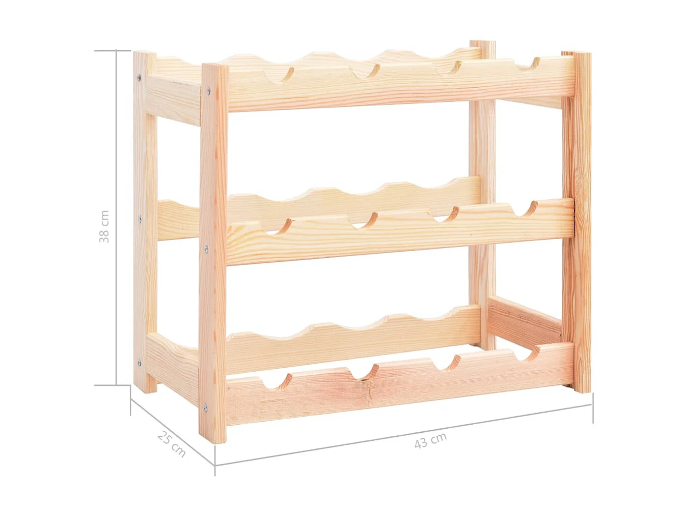 Garrafeira para 12 garrafas Pinède