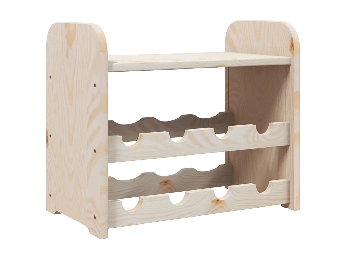 Casier à vin avec panneau supérieur 43x25x37 cm bois pin massif