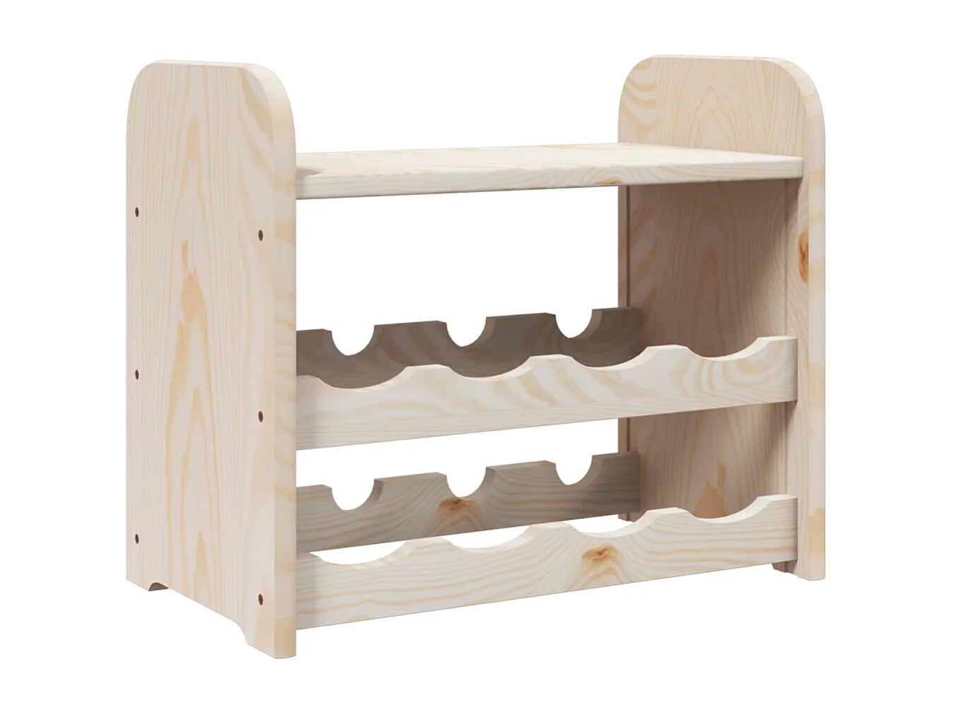 Casier à vin avec panneau supérieur 43x25x37 cm bois pin massif