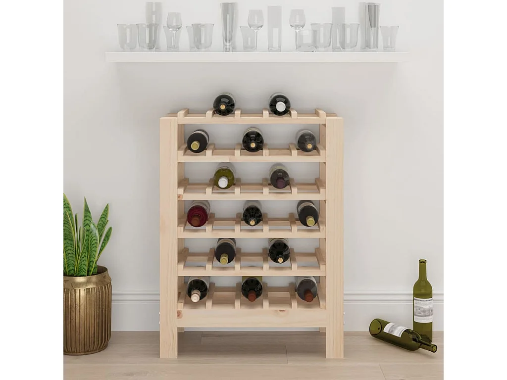 Casier à vin 61,5x30x82 cm Bois de pin massif