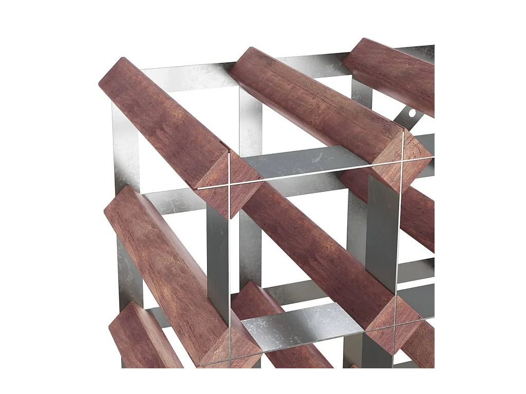 Portabottiglie per 120 bottiglie Marrone Legno di pino massiccio