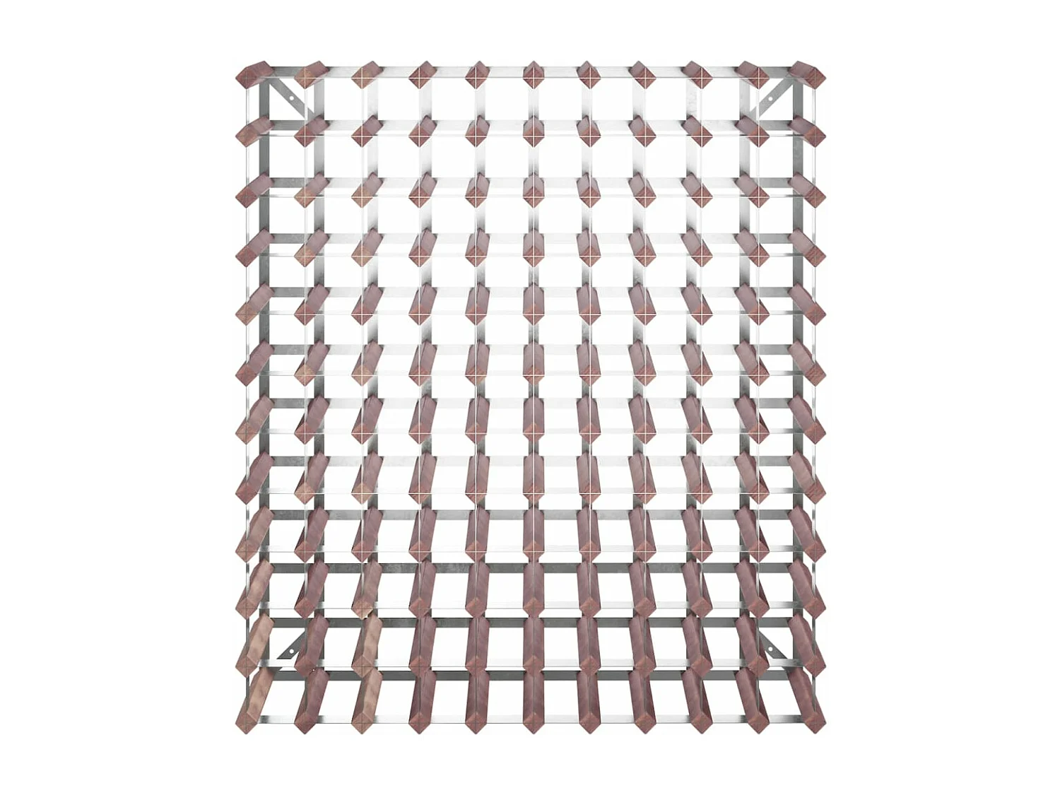 Casier à bouteilles pour 120 bouteilles Marron Bois pin solide