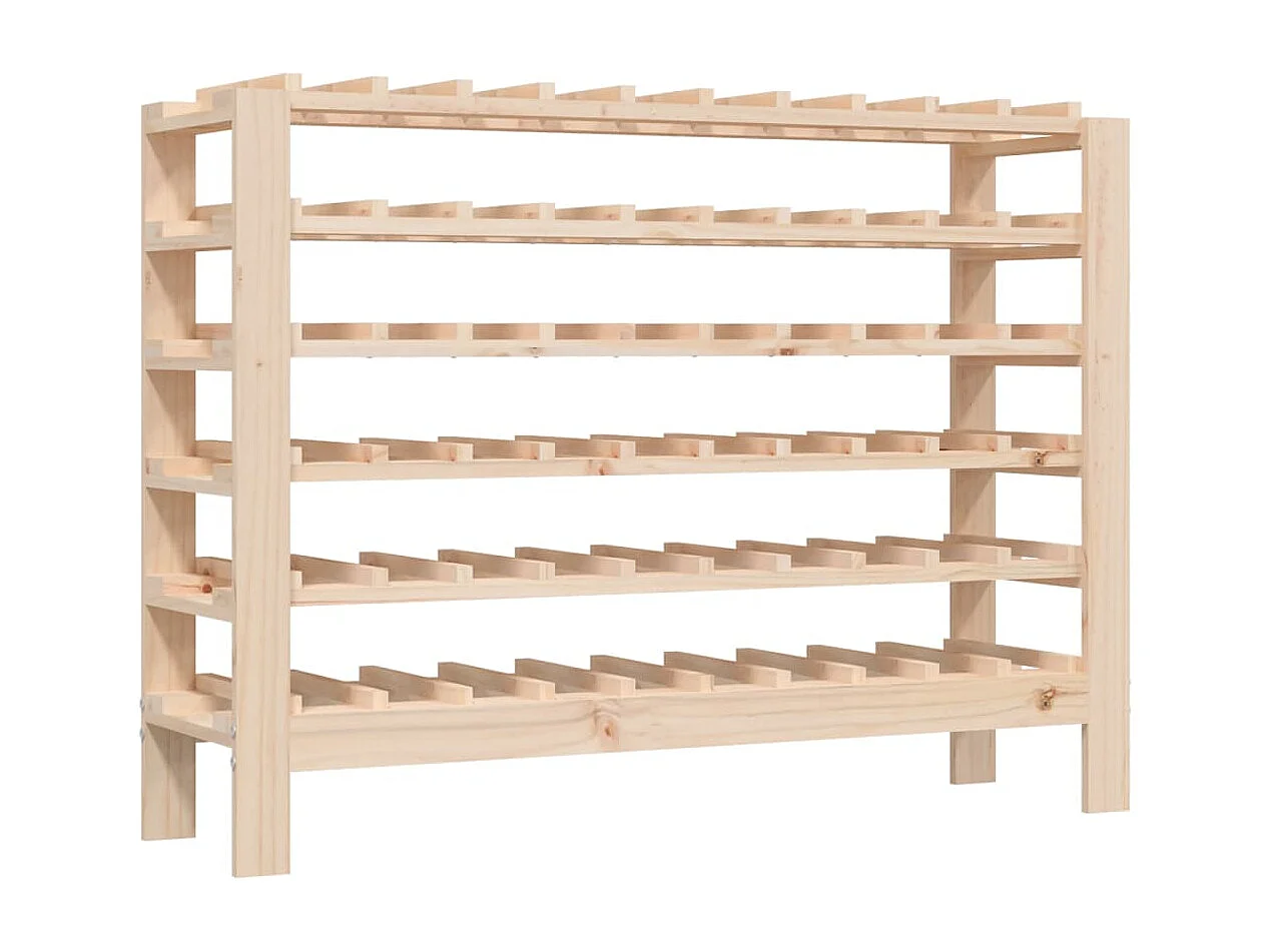 Portabottiglie 109,5x30x82 cm Legno di pino massiccio