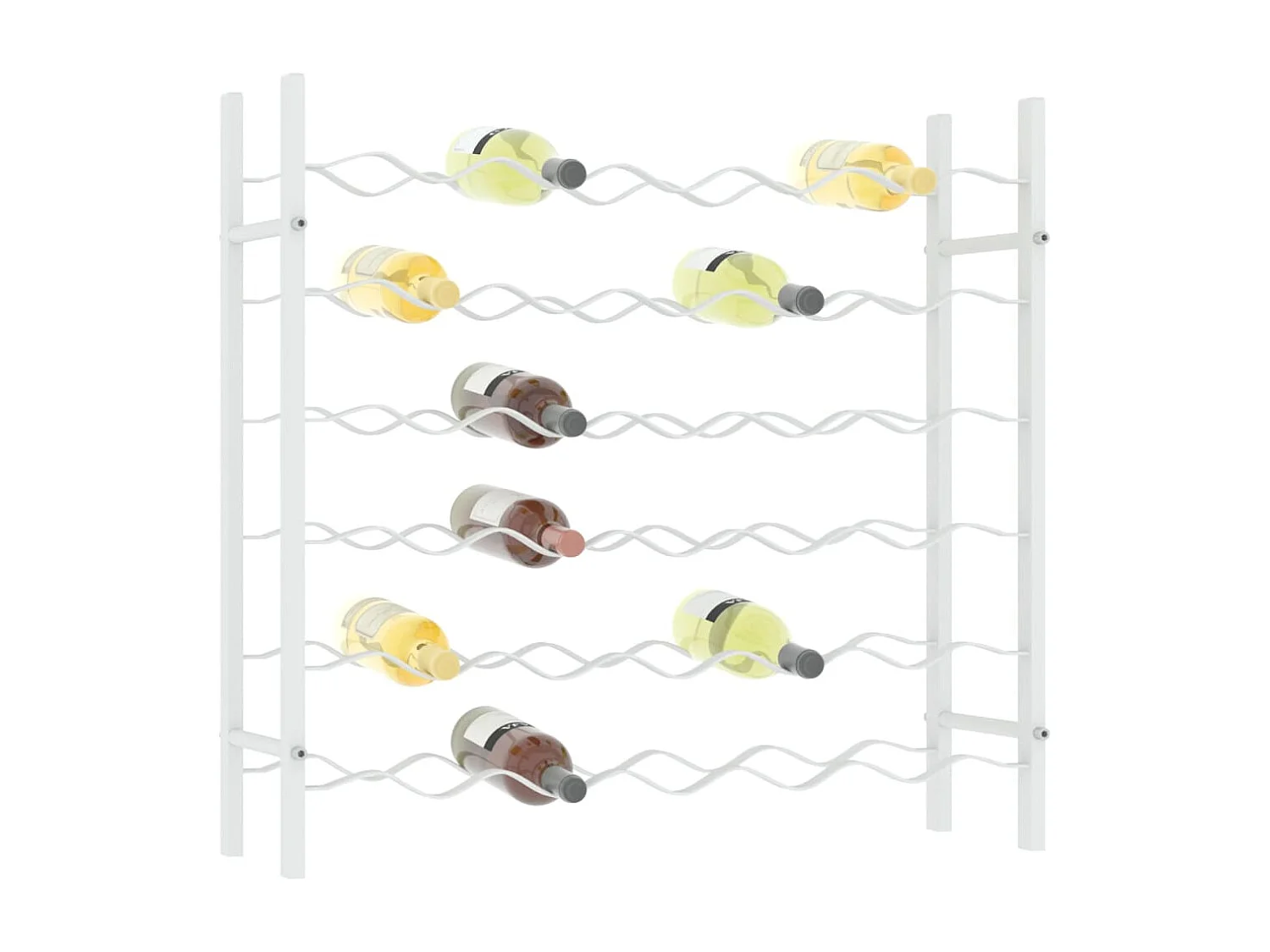 Garrafeira para 36 garrafas Metal Branco