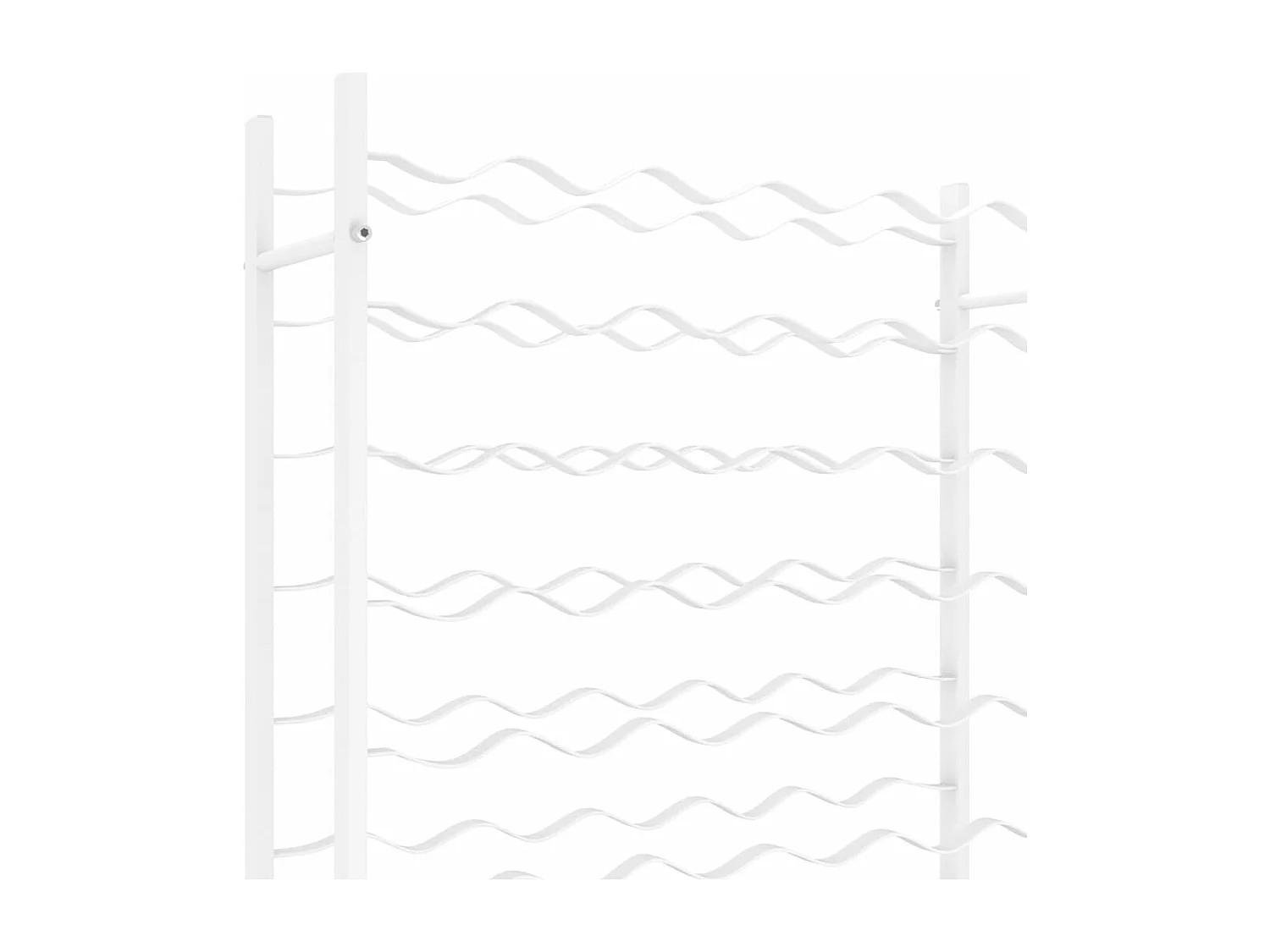 Flaschenregal für 36 Flaschen aus Weißmetall