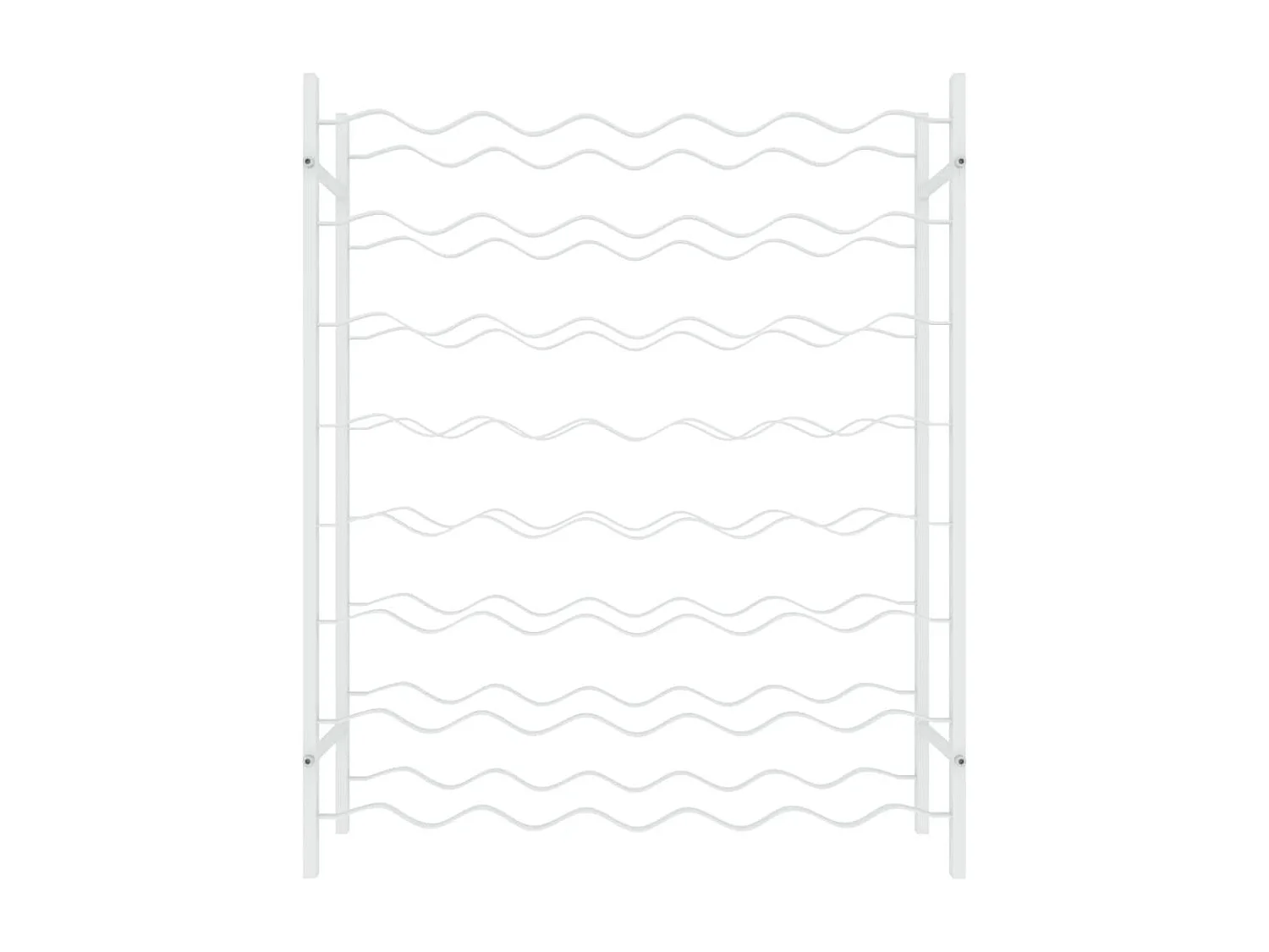 Portabottiglie per 48 bottiglie in metallo bianco