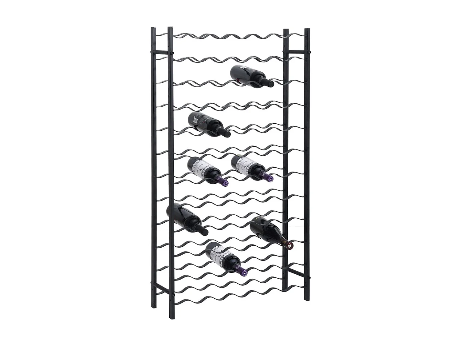 Garrafeira para 72 garrafas Ferro Preto