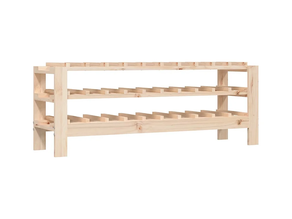 Casier à vin 109,5x30x42 cm Bois de pin massif