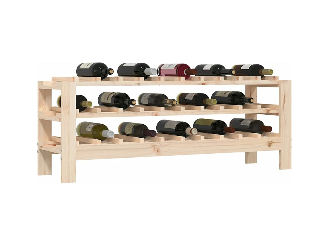 Casier à vin 109,5x30x42 cm Bois de pin massif