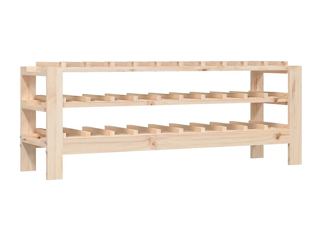 Casier à vin 109,5x30x42 cm Bois de pin massif