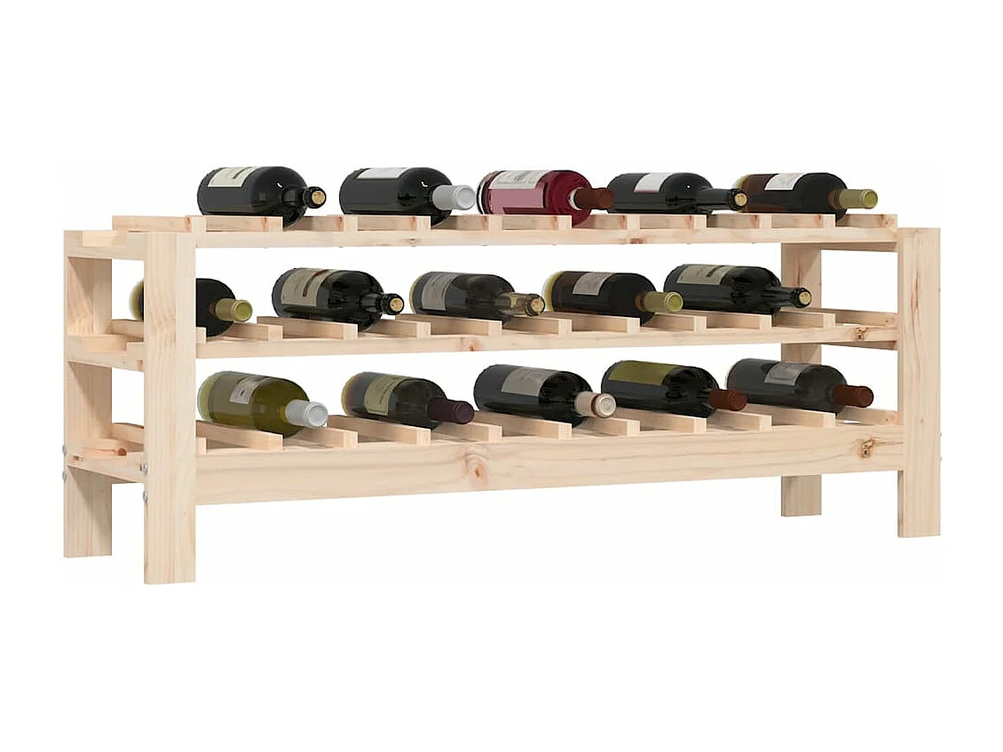 Casier à vin 109,5x30x42 cm Bois de pin massif