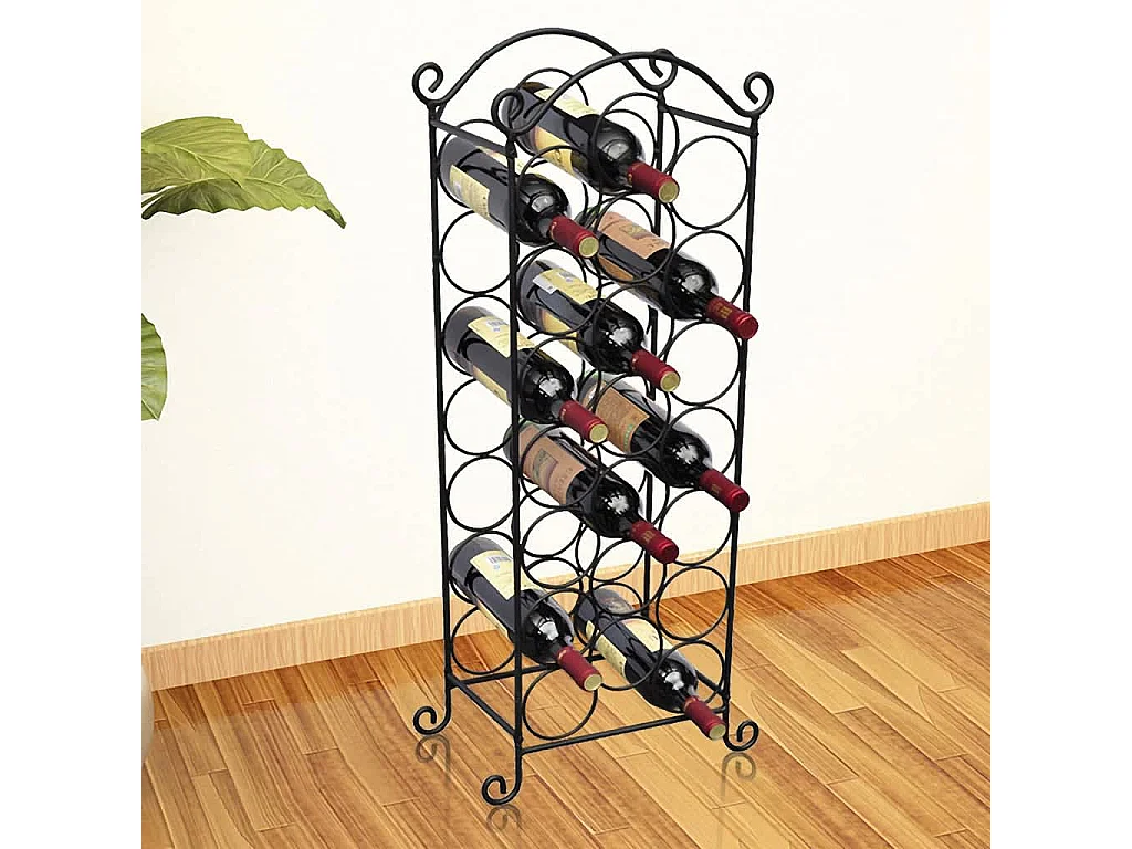 Portabottiglie per 21 bottiglie Metallo