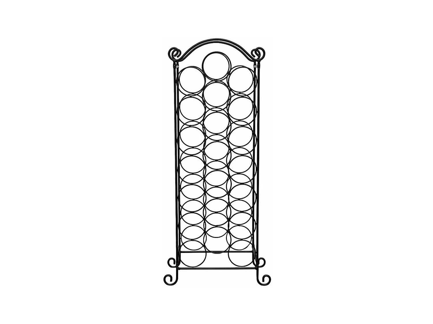 Portabottiglie per 21 bottiglie Metallo
