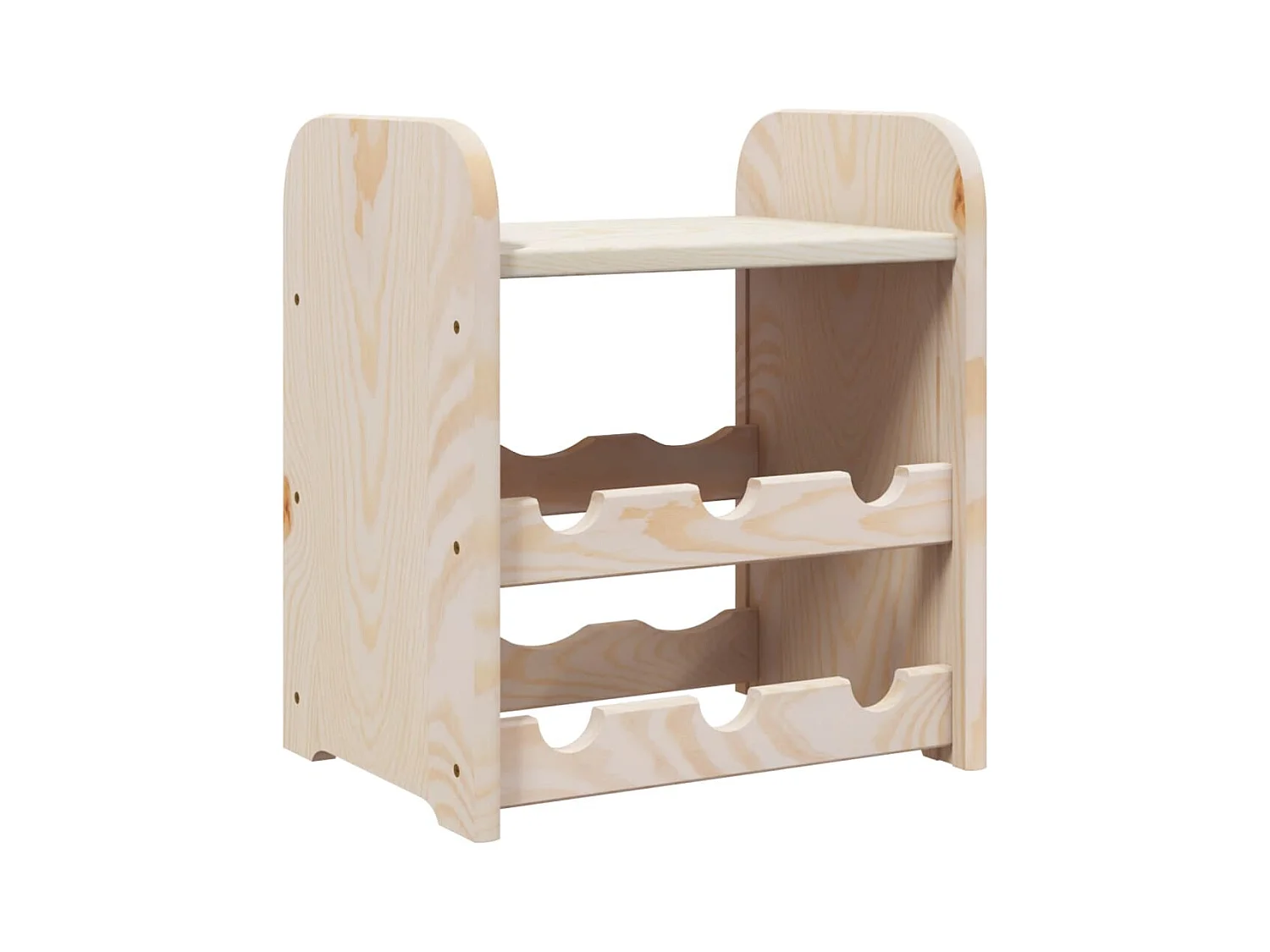 Casier à vin avec panneau supérieur 33x25x37 cm bois pin massif