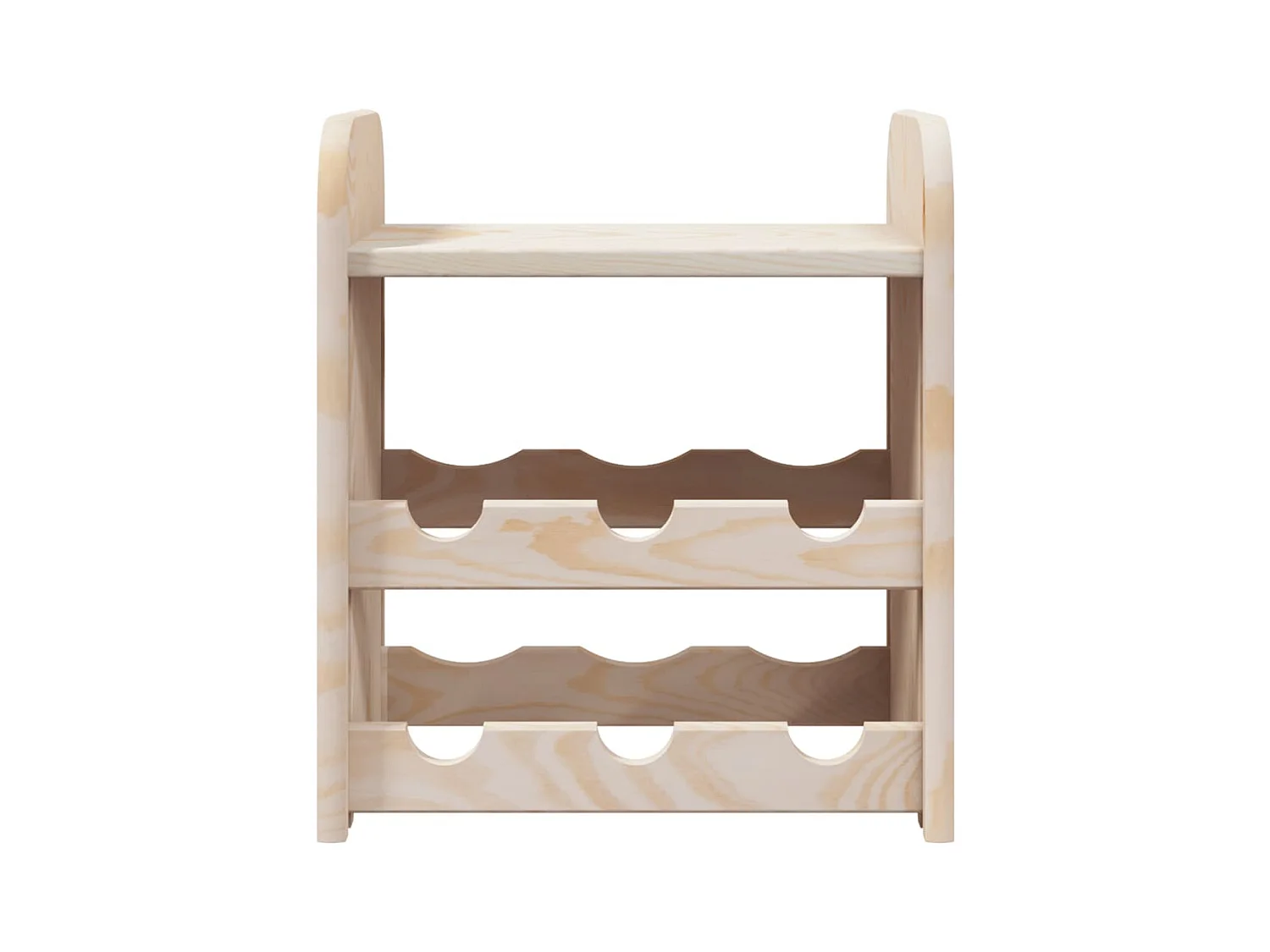 Casier à vin avec panneau supérieur 33x25x37 cm bois pin massif