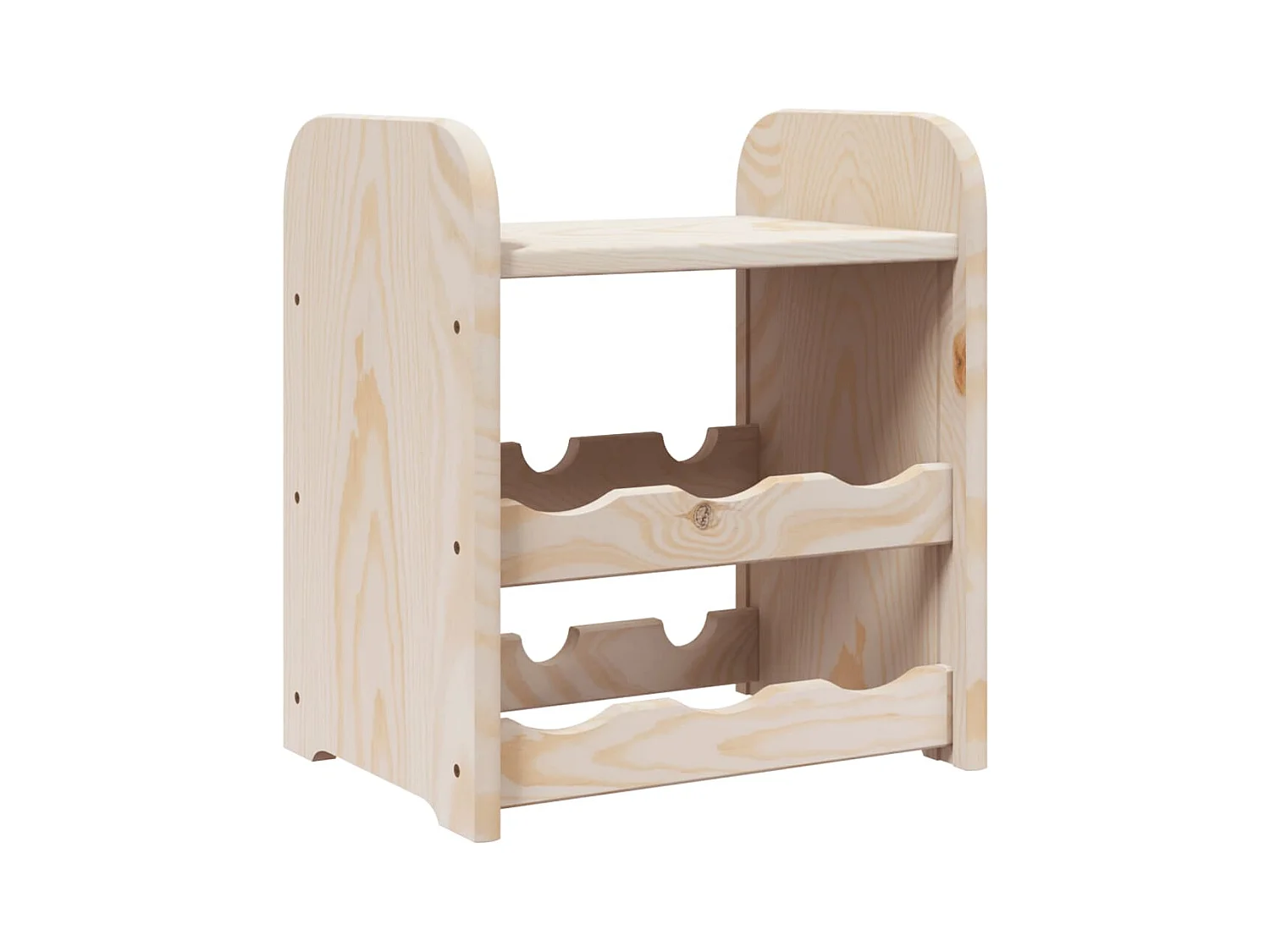 Casier à vin avec panneau supérieur 33x25x37 cm bois pin massif
