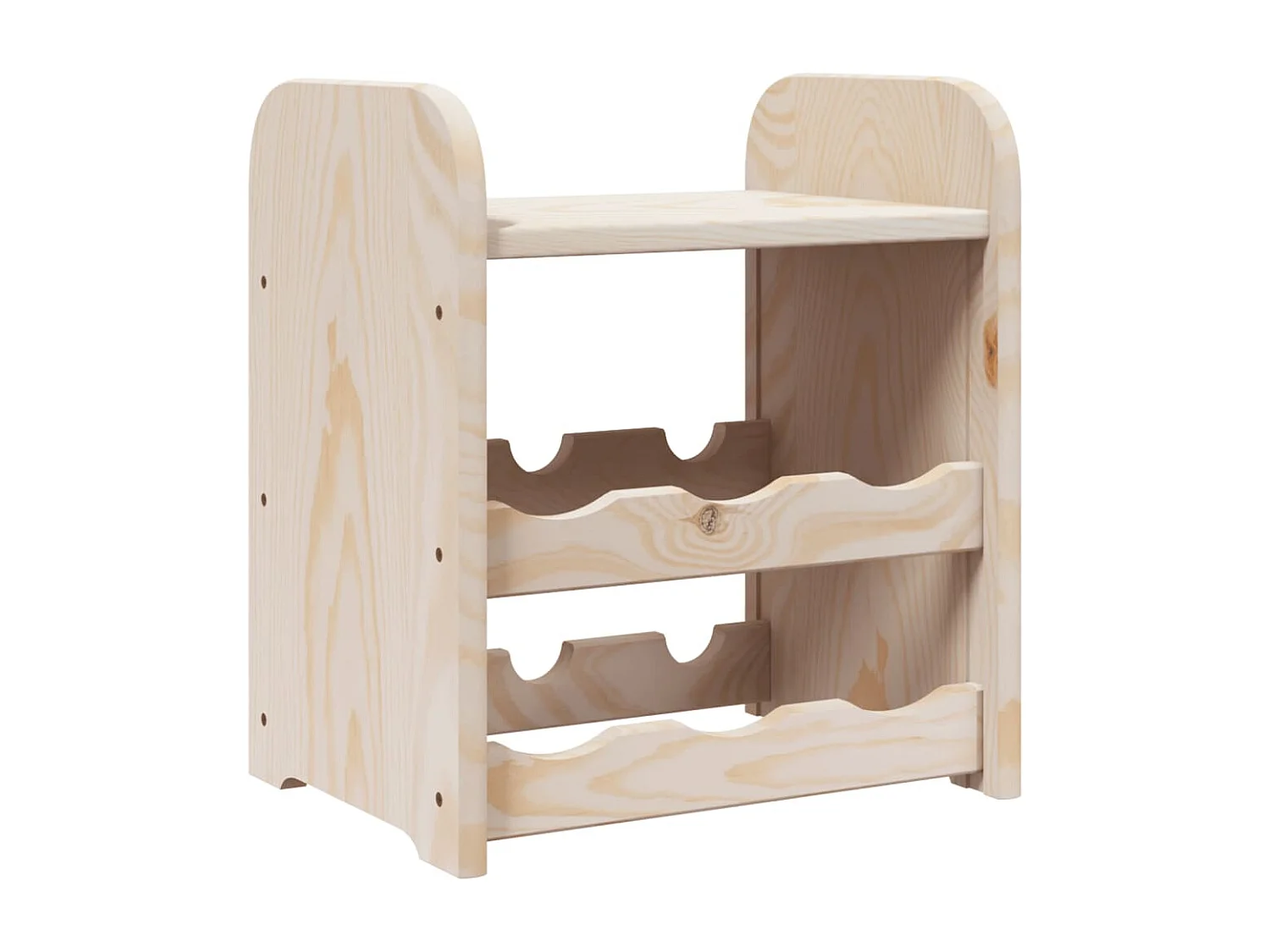 Casier à vin avec panneau supérieur 33x25x37 cm bois pin massif