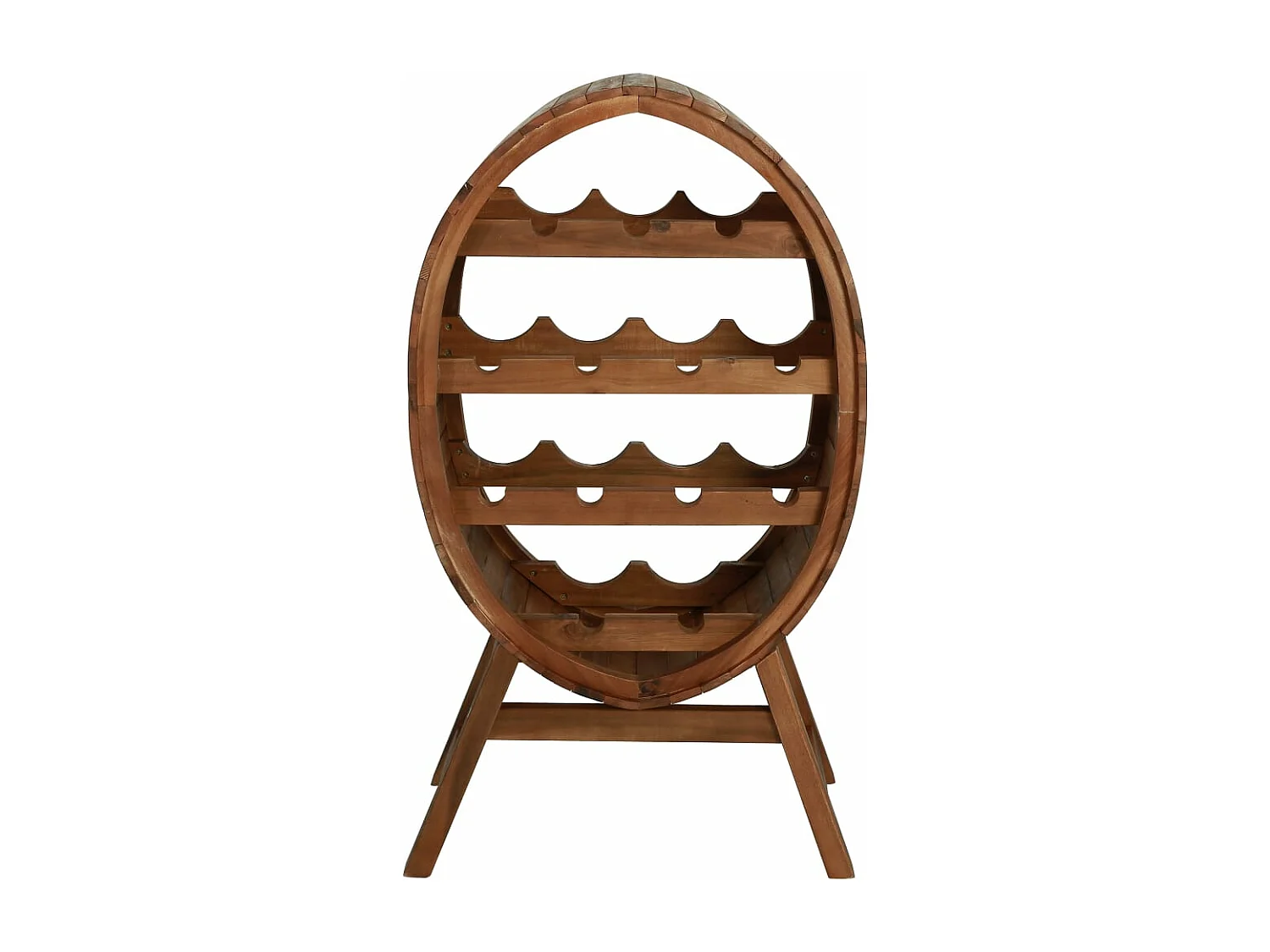 Portabottiglie da 13 bottiglie. Legno massello di acacia